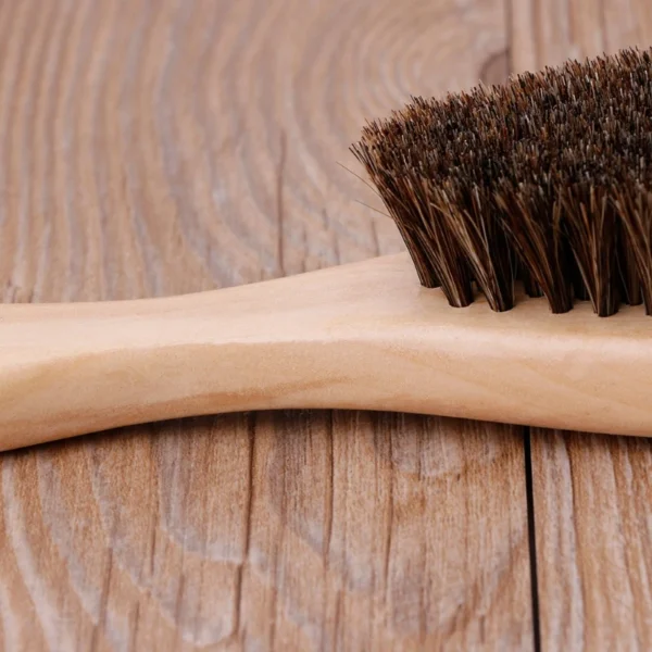 Shoe Brush: Genuine Horsehair Polish Cleaner - Image 2