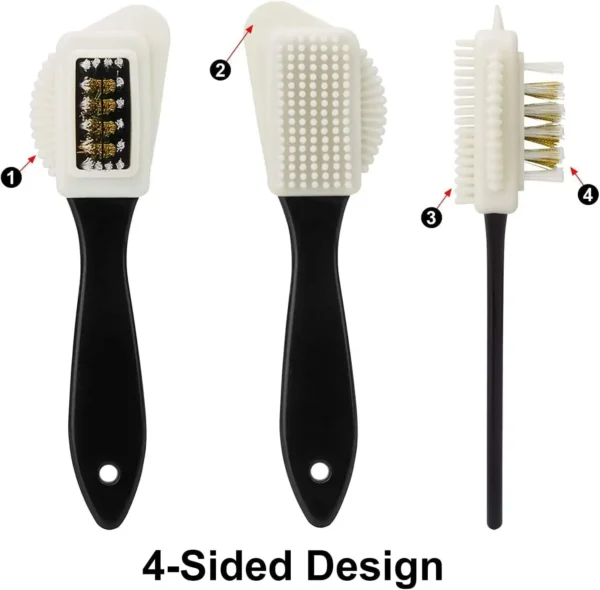 3-Side Shoe Brush for Suede & Nubuck Cleaning - Image 3