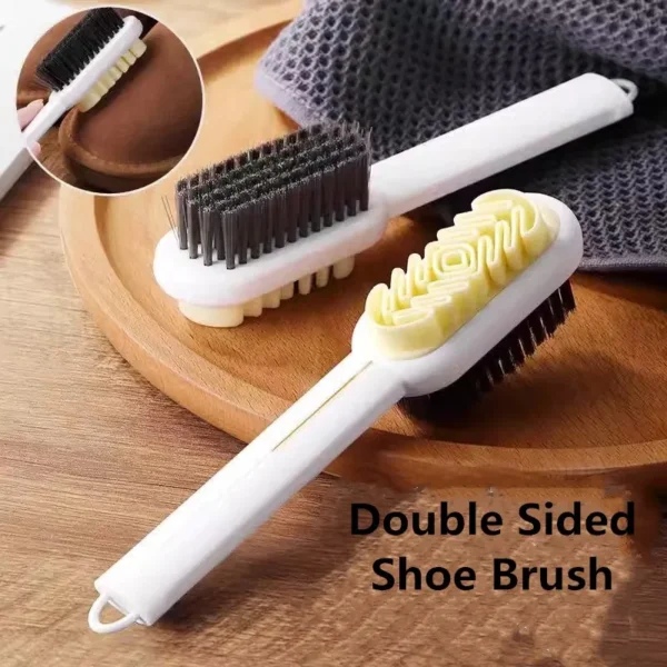 Double-Sided Shoe Brush for Suede & Boots