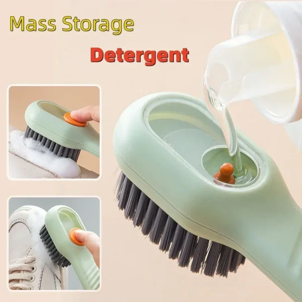 Shoe Brush Soft Bristles Long Handle Cleaning Tool - Image 6