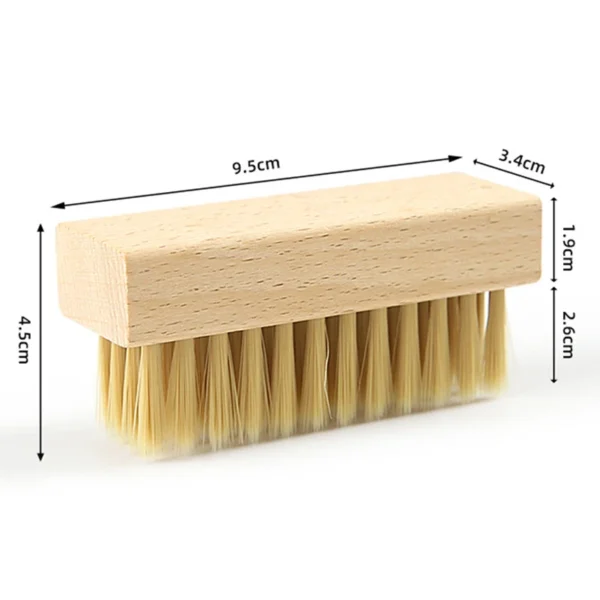 Pig Bristles Shoe Brush for Sneakers & Boots Cleaning - Image 6
