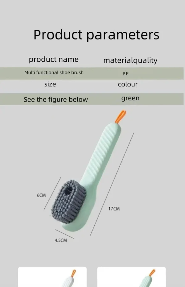 Liquid Press Shoe Brush with Soft Fur for Cleaning - Image 5